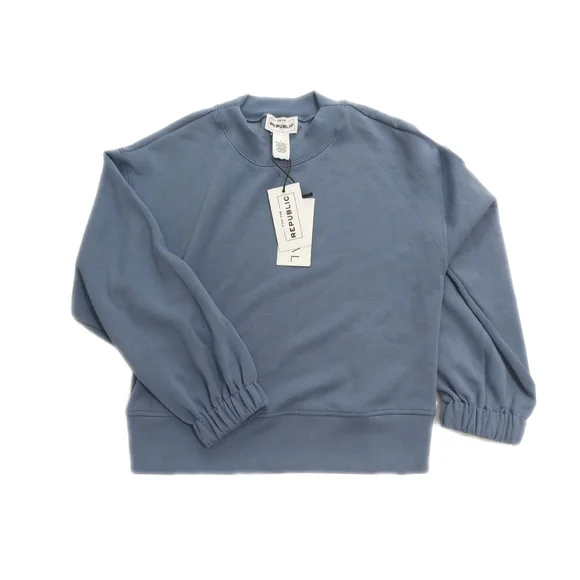 NWT Womens Athleisure Blue 2 Pc Tie Dye Joggers & Sold Color Sweatshirt Sz SML - Picture 3 of 10